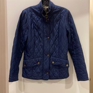 Barbour Cavalry Polarquilt Jacket. US Size 10 regular fit. Navy blue.